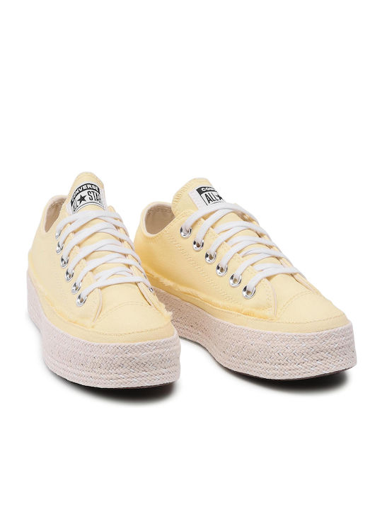 Espadrille Ox Γυναικείες Εσπαντρίγιες σε Κίτρινο Χρώμα