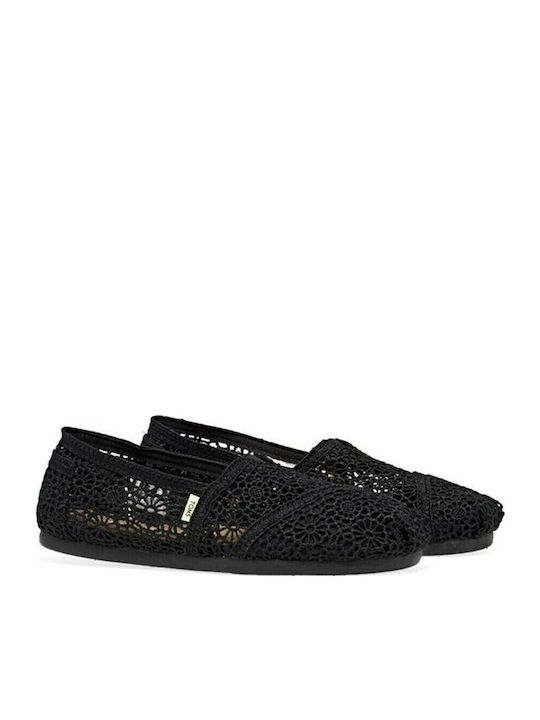 Moroccan Women's Knitted Espadrilles Black