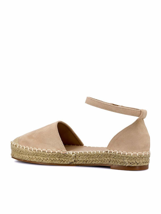 Women's Suede Espadrilles Apricot