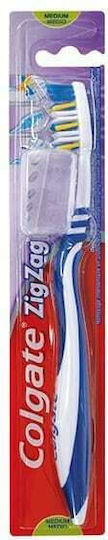 Colgate Zig Zag Toothbrush Medium Blue / White / Yellow