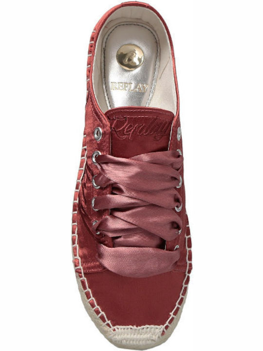 Olivia Stoff Damen Espadrilles in Rosa Farbe