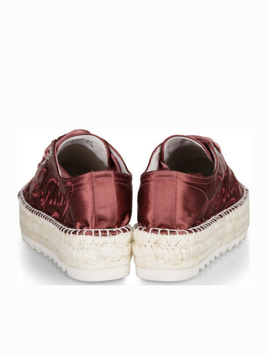 Olivia Stoff Damen Espadrilles in Rosa Farbe