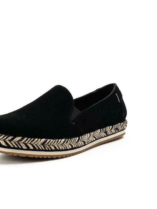 Palma Wrap Women's Suede Espadrilles Black