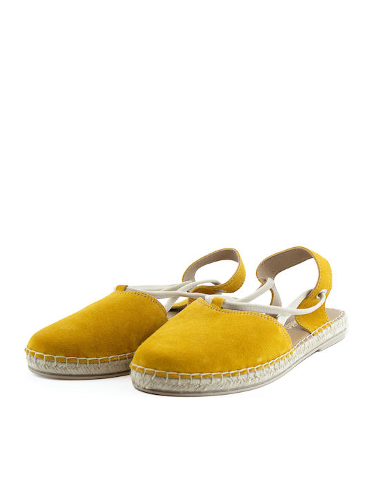 Women's Suede Espadrilles Yellow