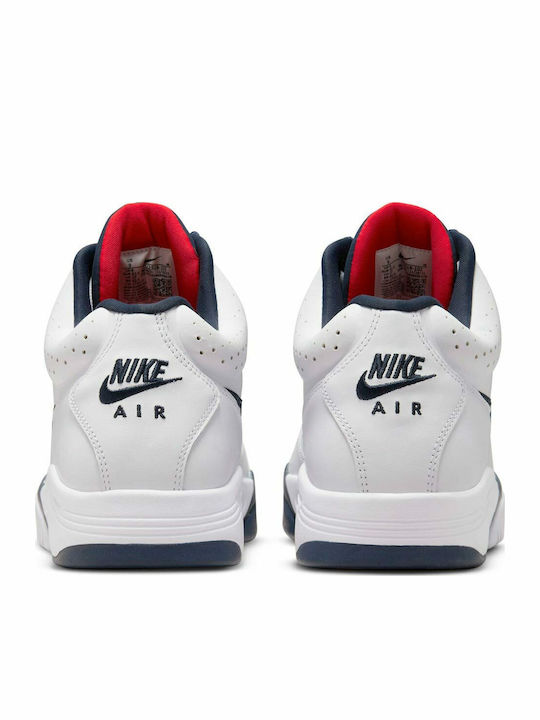 Flight Lite Mid Ανδρικά Μποτάκια White / Midnight Navy