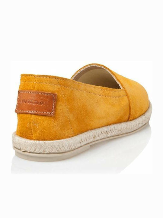 Women's Suede Espadrilles Yellow