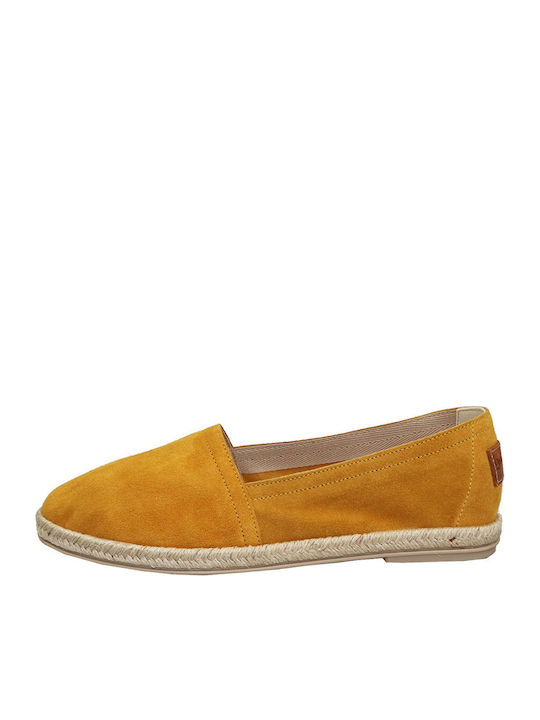Women's Suede Espadrilles Yellow
