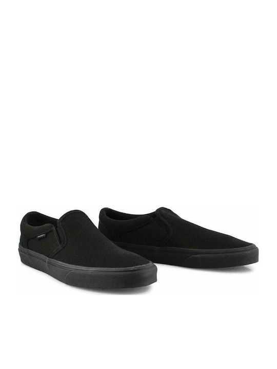 Asher Men's Canvas Slip-Ons Black