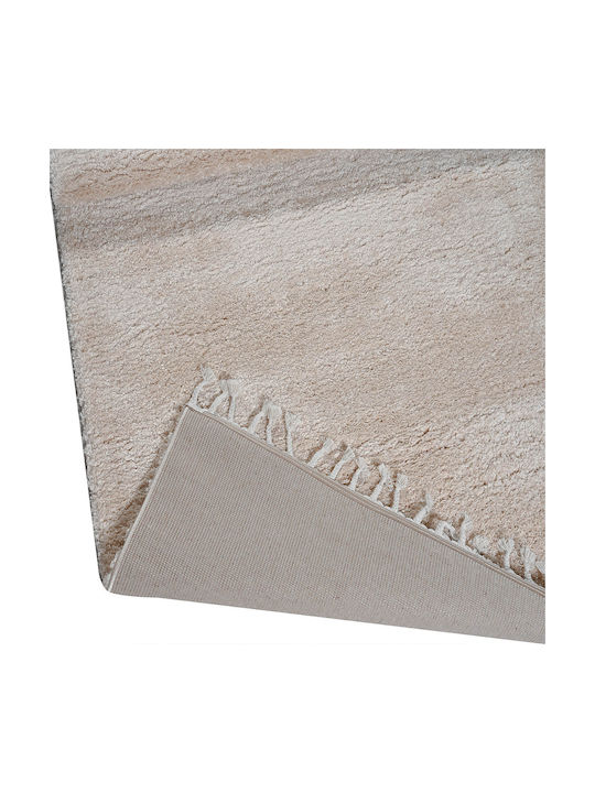 Balsan Soft Rug Rectangular Shaggy with Fringes Beige