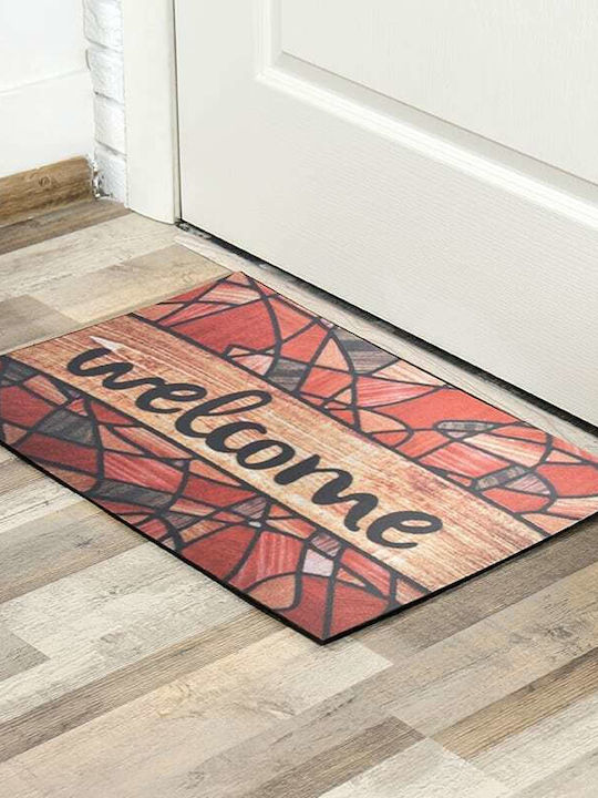 Click Covor de Intrare Welcome Brown / Red 40x60buc