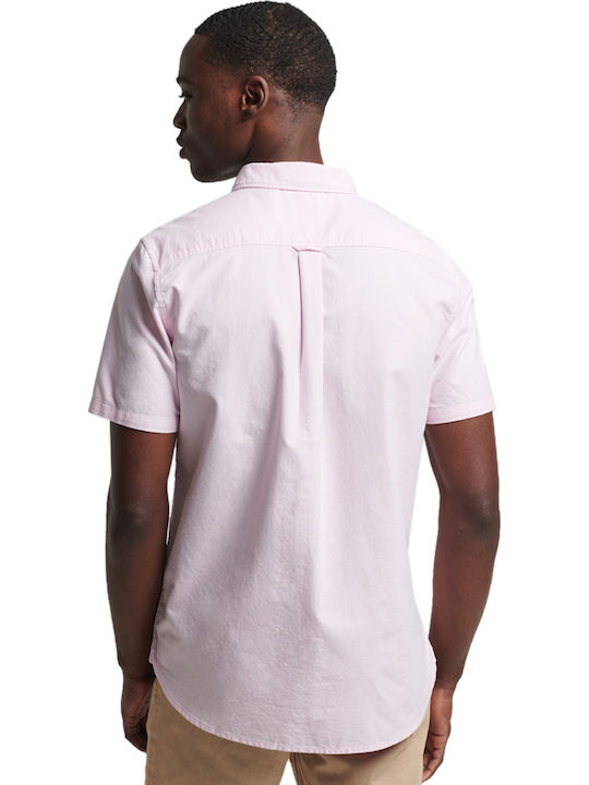 Superdry Ovin Vintage Βαμβακερό Πουκάμισο Ροζ Superdry Ovin Vintage Βαμβακερό Πουκάμισο Ροζ