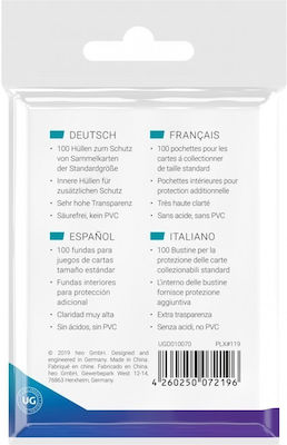 Ultimate Guard Precise Fit Sleeves Accesorii pentru Jocuri de Cărți de Schimb 100 bucăți Japoneze 60x87mm Transparente UGD010070