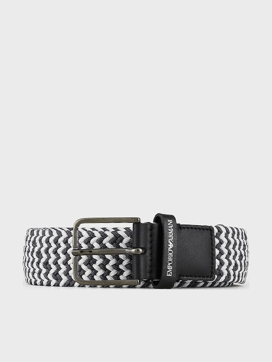 Elastic Men's Belt Knitted Multicolored