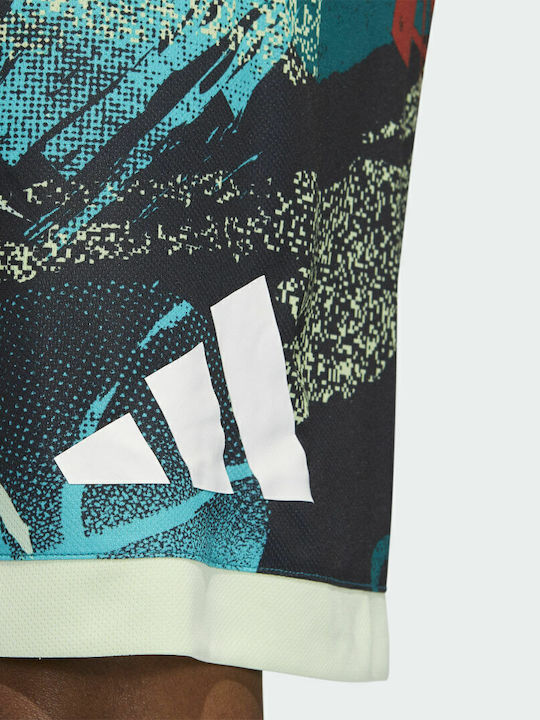 3-Stripes Moment Men's Athletic Shorts Black / Legacy Teal