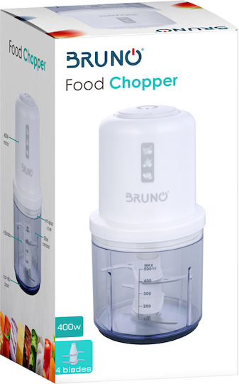 Bruno Polycopter Multi 400W cu Recipient 500ml Alb