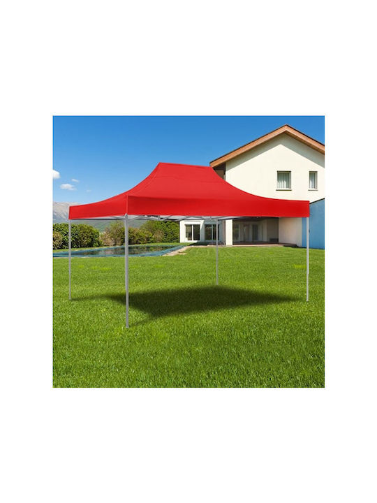 Беседка Градина Partytent Червено 3x4.5м