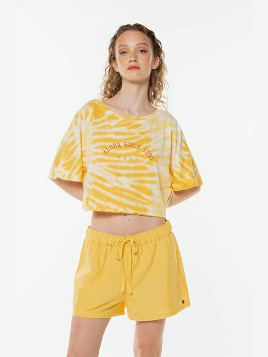Love Square Women's Shorts Yellow