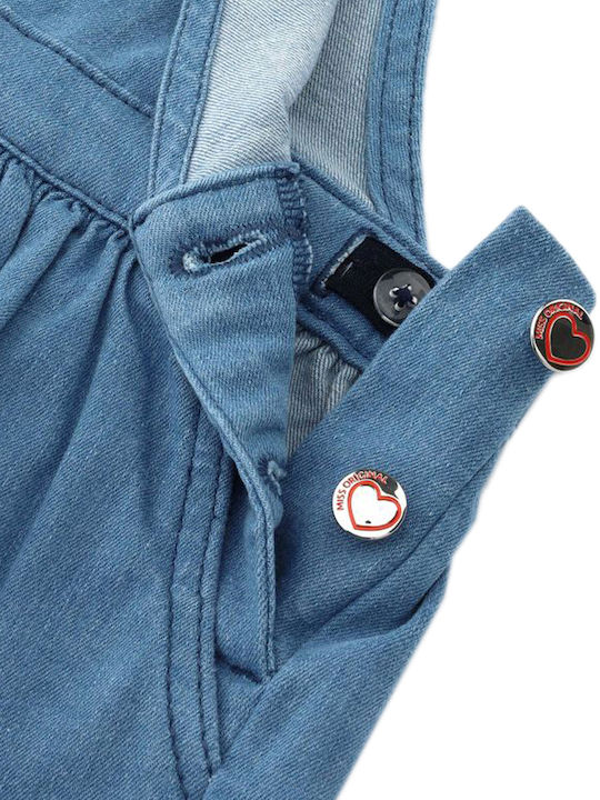 Fustă Salopetă pentru Copii din Denim Albastru