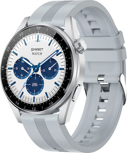 DAS.4 SG48 Smartwatch με Παλμογράφο (Λευκό)