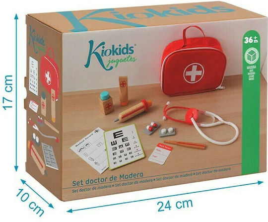 Kiokids Kids Medical Set Made of Wood for 12+ Years