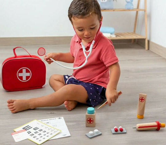 Kiokids Kids Medical Set Made of Wood for 12+ Years