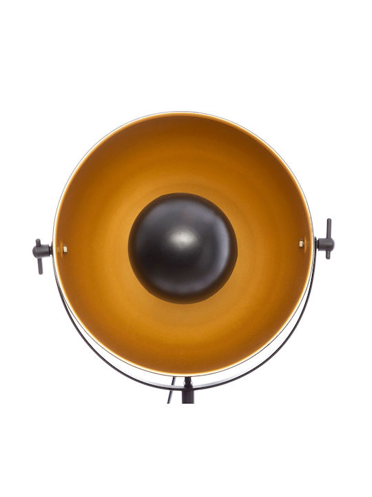 Atmosphera Lahti Vintage Floor Lamp H156.5xL65cm With Lamp Bulb Base E27 Black