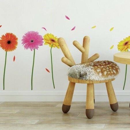 Διακοσμητικό Αυτοκόλλητο Τοίχου Gerber Daisies 48τμχ RoomMates Decor