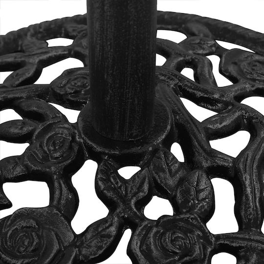 vidaXL Schirmständer aus Gusseisen Black / Cast iron 48x48x33cm