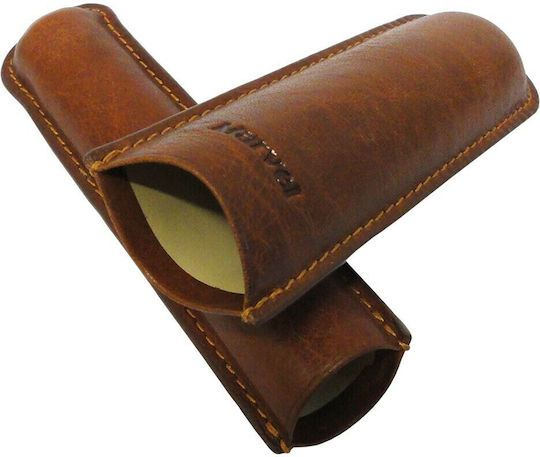 Marvel Leather Cigar Case Single Brown