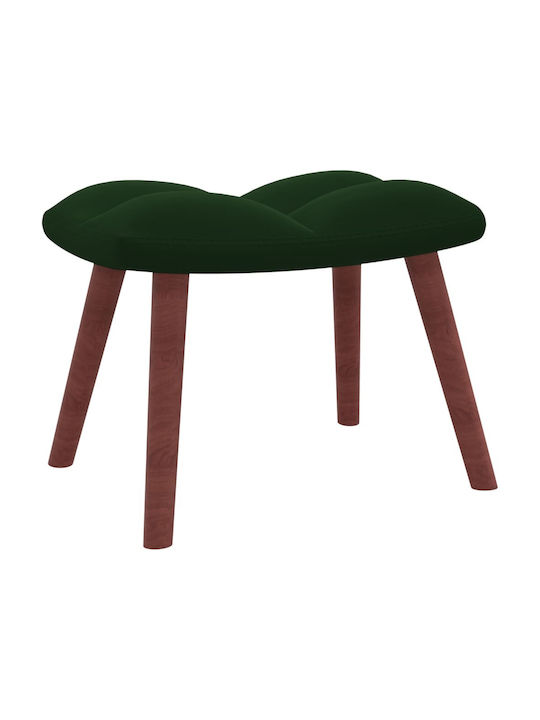 Rocking Armchair with Footstool Dark Green 61x78x98cm