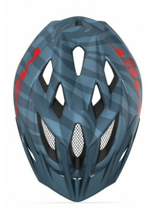 MET Crackerjack Kids' Helmet for City Bike Blue with LED Light