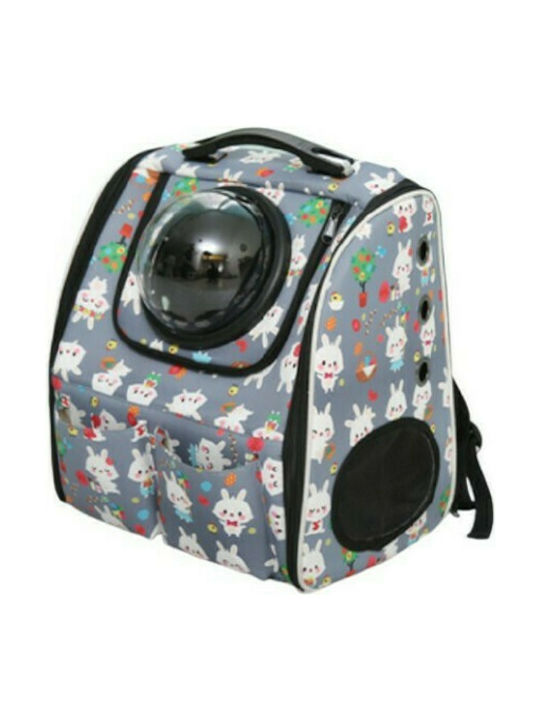 Glee Grey Bunny Cat Carrier Bag 37x27x37cm Gray