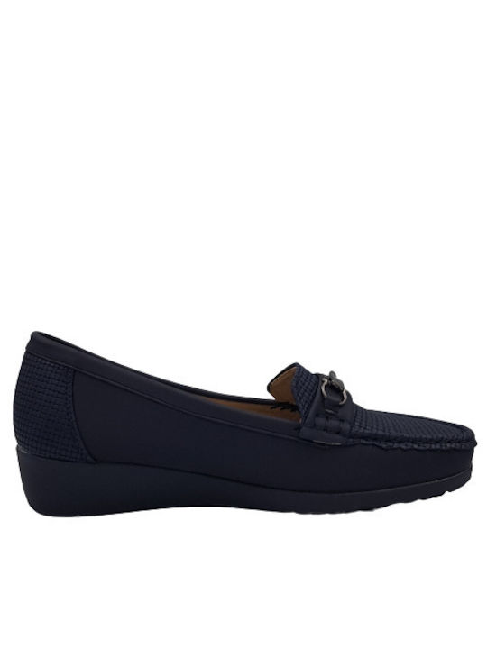 B-Soft Women's Moccasins in Navy Blue Color