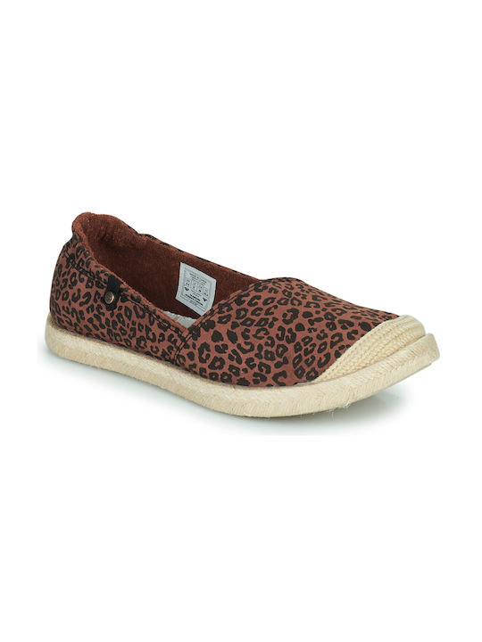 Roxy Stoff Damen Espadrilles in Braun Farbe