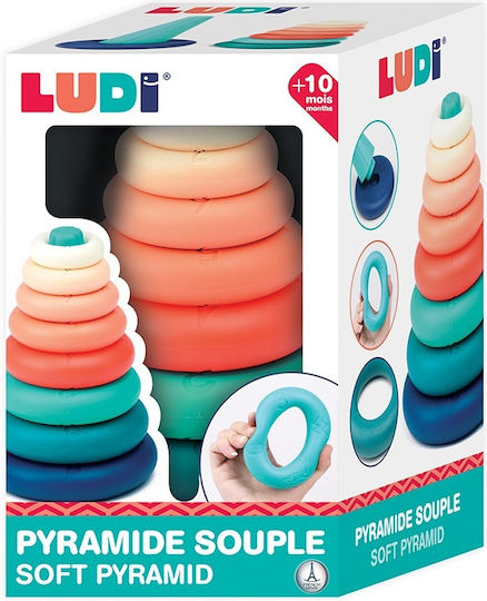 Ludi Stacking Toy Pyramid for 0++ Months