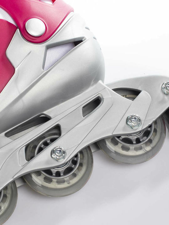 Athlopaidia Kids Adjustable Inline Rollers Fuchsia