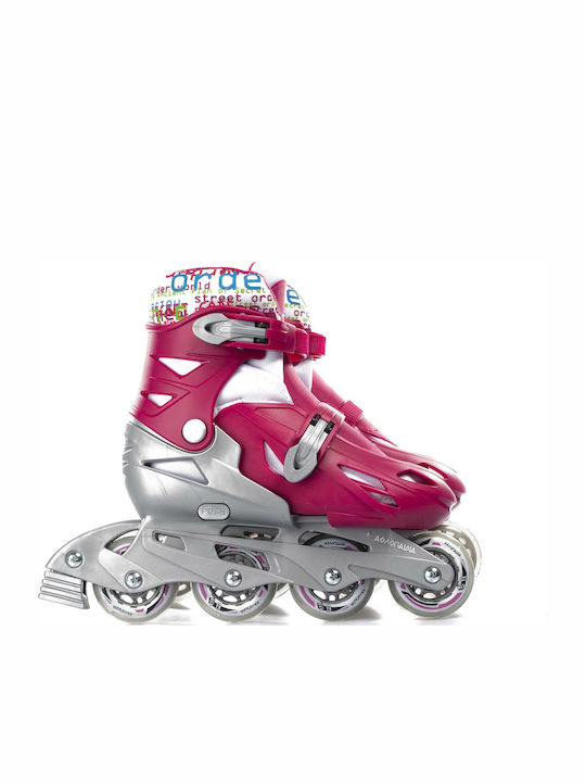 Athlopaidia Kids Adjustable Inline Rollers Fuchsia