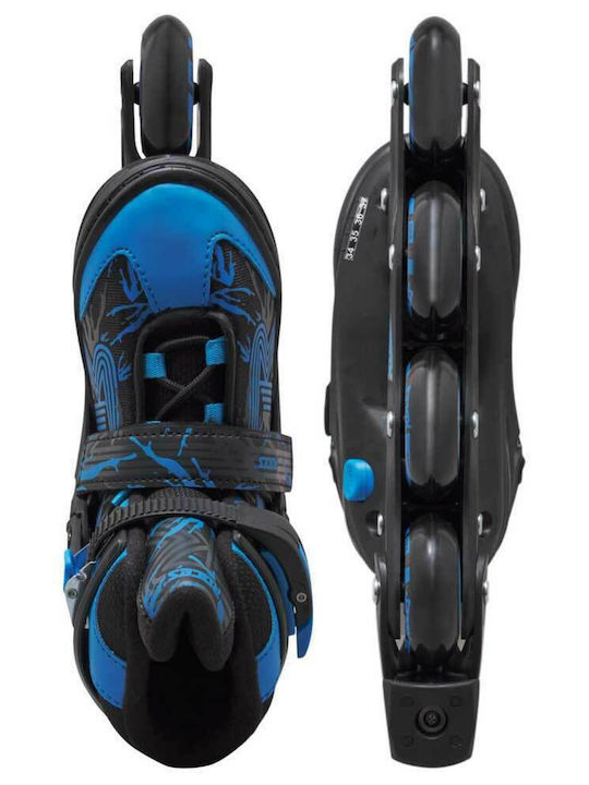 Roller Junior Garçon - Inline okey 3.0 - Roces - Bleu/Noir