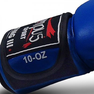 Olympus Sport Fighting IΙΙ Boxhandschuhe aus Leder Blau
