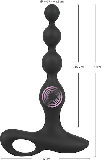 You2Toys Πρωκτικές Μπίλιες με Δόνηση Μαύρες