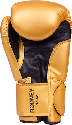 Benlee Rodney 194007 Synthetic Leather Boxing Competition Gloves Gold