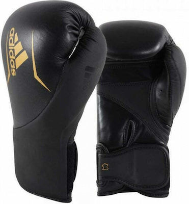 Adidas Speed ​​200 Synthetic Leather Boxing Competition Gloves Black