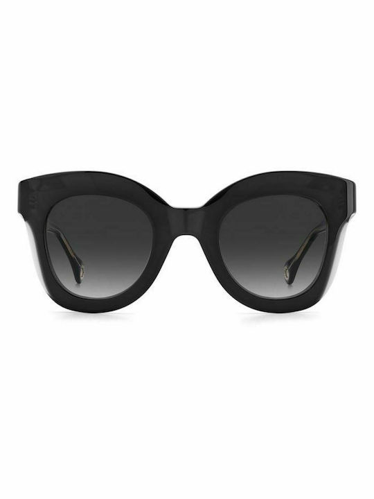 Carolina Herrera Women's Sunglasses with Black Plastic Frame and Black Gradient Lens CH 0014/S 08A/9O