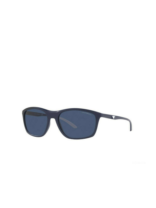 Emporio Armani Men's Sunglasses with Navy Blue Plastic Frame and Blue Lens EA4179 508880