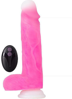 Blush Neo Elite Roxy 8inch Gyrating Dildo Realistisch Vibrator mit Fernbedienung 331620 Pink