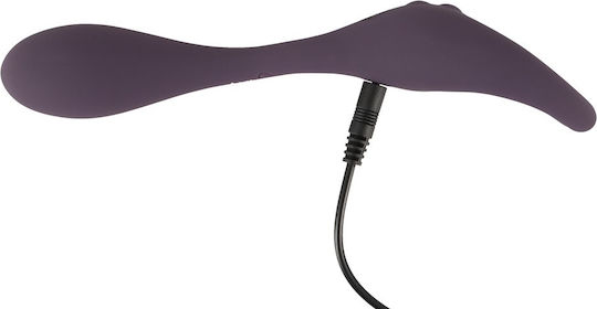Couples Choice Double Vibrator with Remote Control Remote Controlled Couple's Vibrator 18.5cm Purple