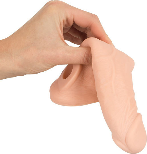 Nature Skin Manșon Pentru Penis Cu Extensie Extensie De Penis Flesh 21cm