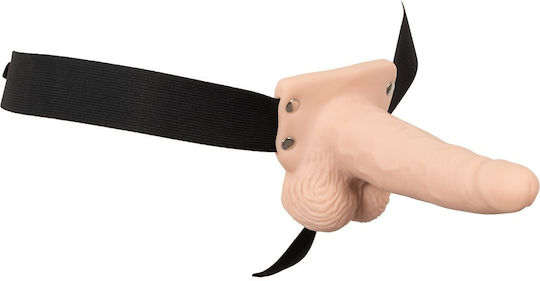 You2Toys Vibrating Strap-on Sleeve Harness with Dildo and Vibration in Black Color