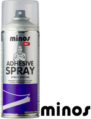 Minos Spray Adhesive Minos Σπρέι Κόλλας Μετάλλων 400ml