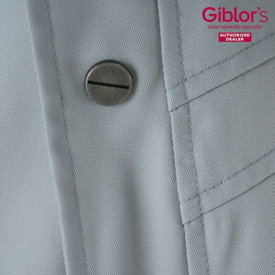 Giblor's Haina Bucătar Unisex Gri cu Mânecă lungă